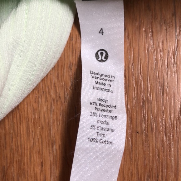 Lululemon Ribbed Softstreme Cropped Tank Top in Ivory - Picture 6 of 7